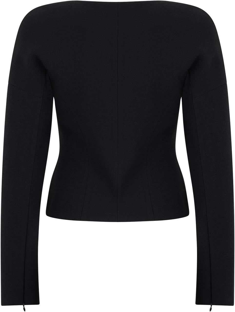 Blumarine Double-breasted blazer in crêpe Zwart