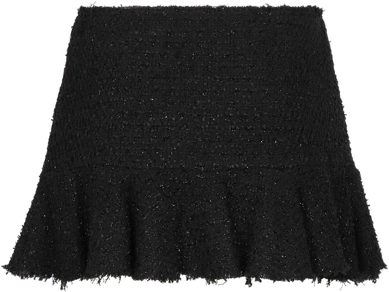 Blumarine Knitted lurex skirt Zwart