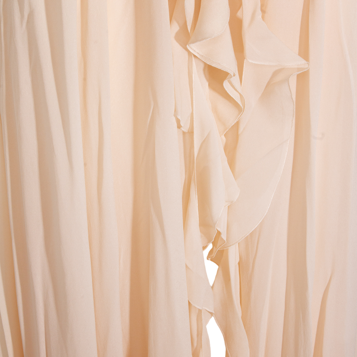 Blumarine Flowing Dress With Delicate Fabric And Subtle Details Neutraal
