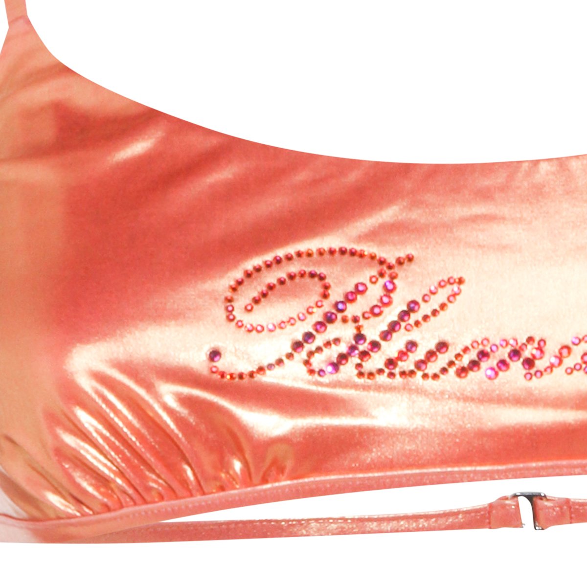 Blumarine Smooth Silhouette Top Bikini with Refined Tailoring Oranje