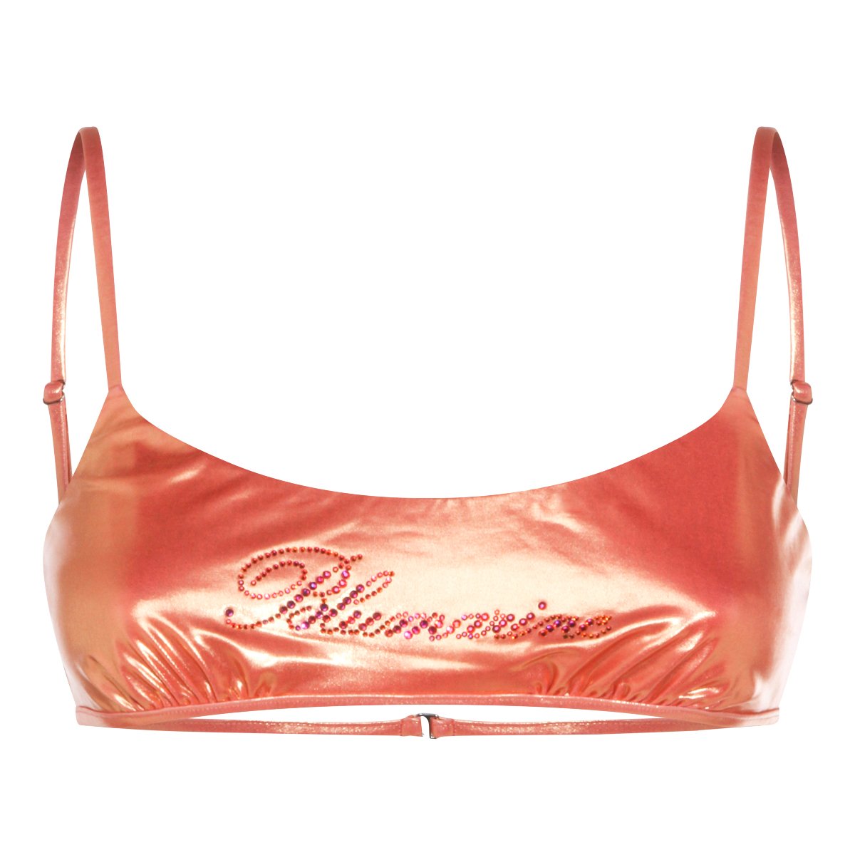 Blumarine Smooth Silhouette Top Bikini with Refined Tailoring Oranje