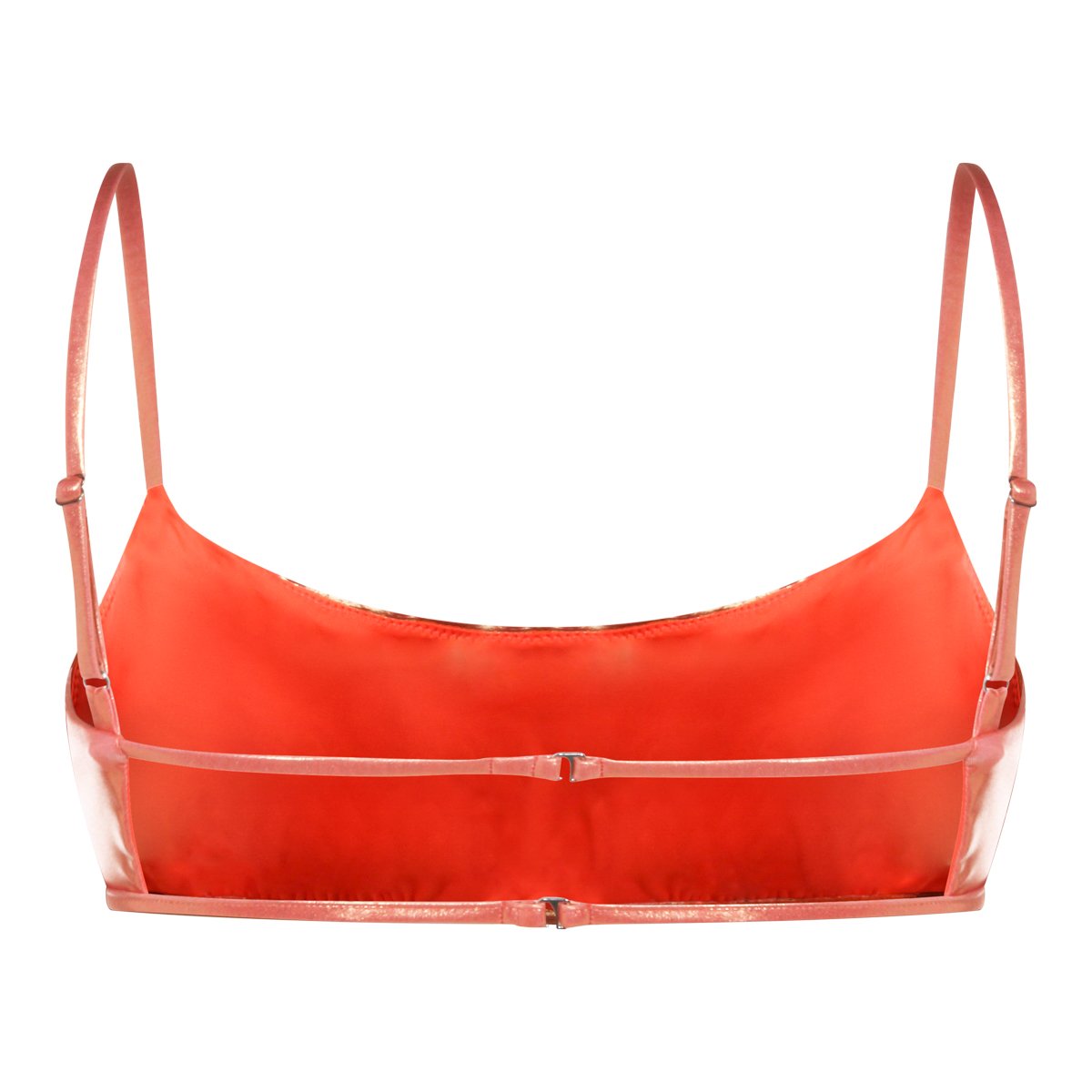 Blumarine Smooth Silhouette Top Bikini with Refined Tailoring Oranje