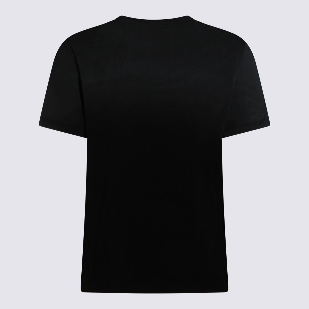Blumarine Short-Sleeved T-Shirt With Subtle Embellishments And Butterfly Appliqués Zwart