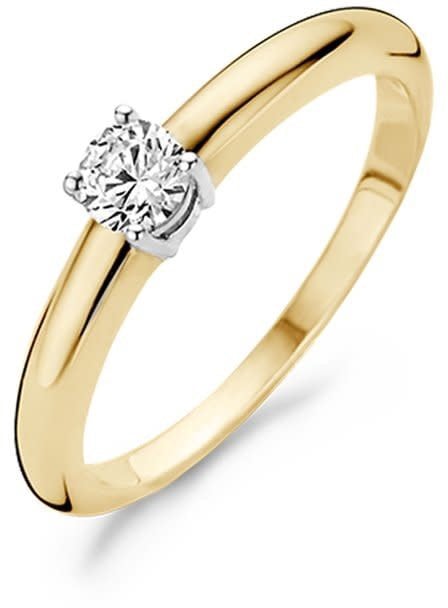 Blush 1067BZI/54 Ring 14 krt geelgoud met zirkonia maat 54 Goud