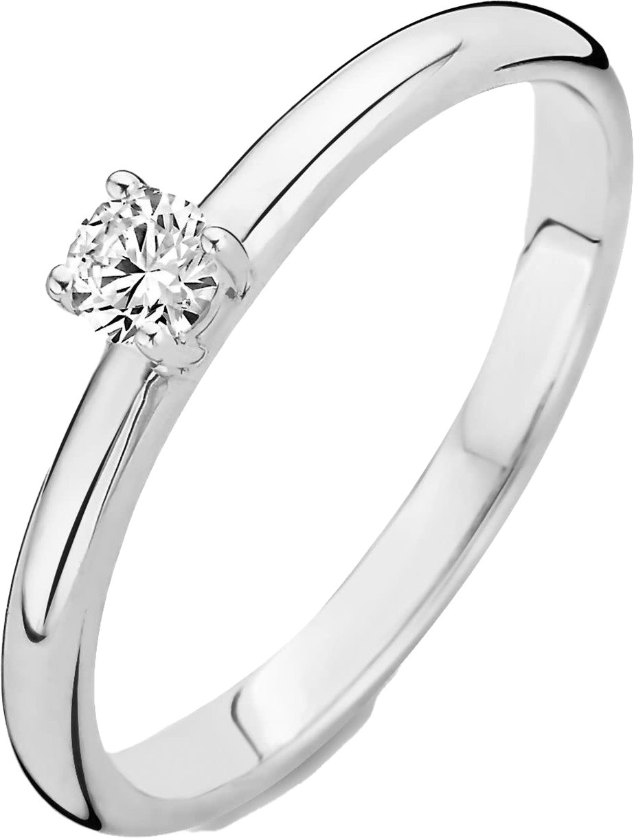 Blush 1112WZI/54 ring 14 krt witgoud met zirkonia Divers