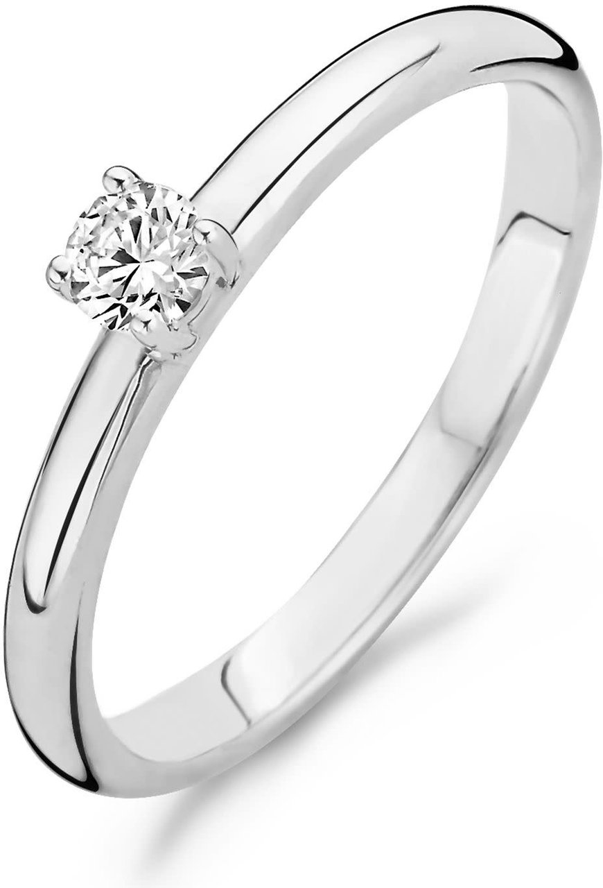 Blush 1112WZI/54 ring 14 krt witgoud met zirkonia Divers
