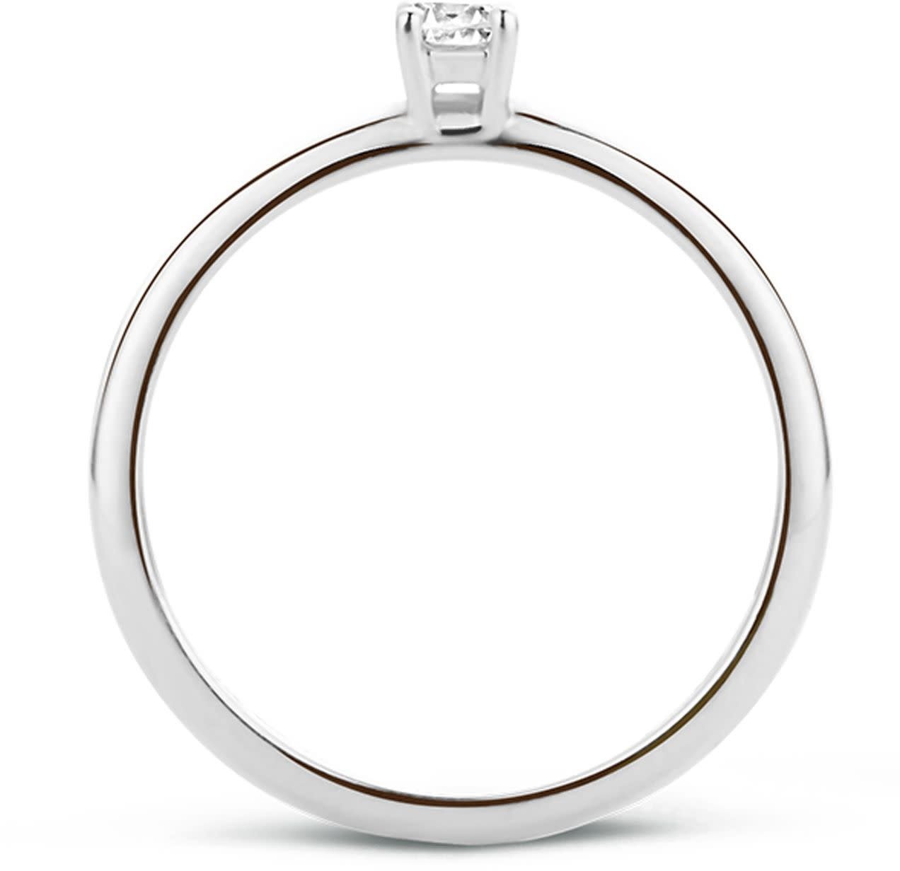 Blush 1112WZI/54 ring 14 krt witgoud met zirkonia Divers