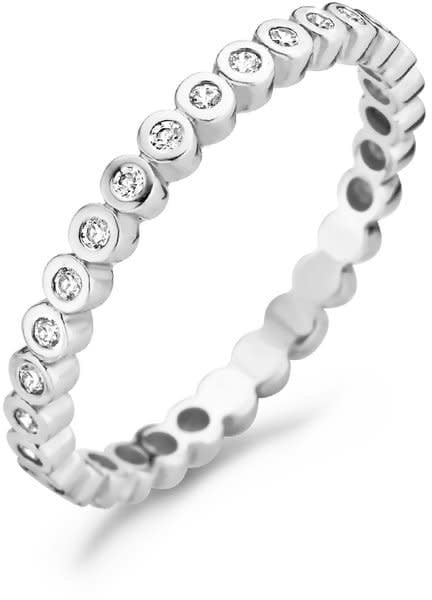 Blush 1120WZI/54 Ring 14 krt witgoud met zirkonia maat Zilver