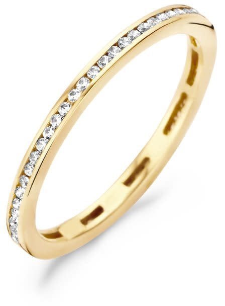 Blush 1138YZI /54 Ring 14 krt geelgoud met zirkonia maat 54 Goud