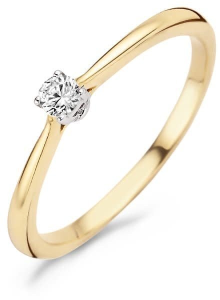Blush 1186BZI/54 Ring 14 krt geelgoud met zirkonia maat 54 Divers