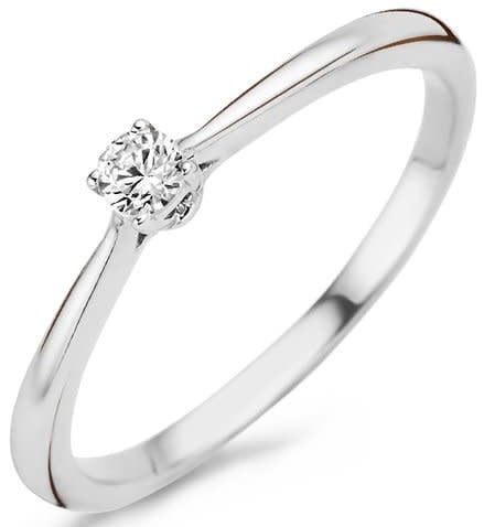Blush 1186WZI/52 Ring 14 krt witgoud met zirkonia maat 52 Divers