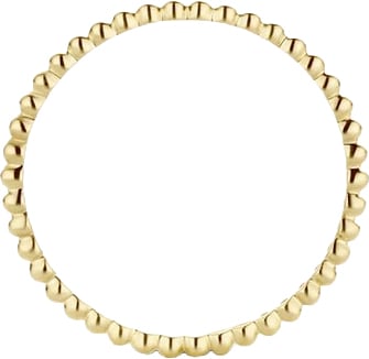 Blush Ring 1195YGO/54 14k Geelgoud Bolletjes Maat 54 Goud