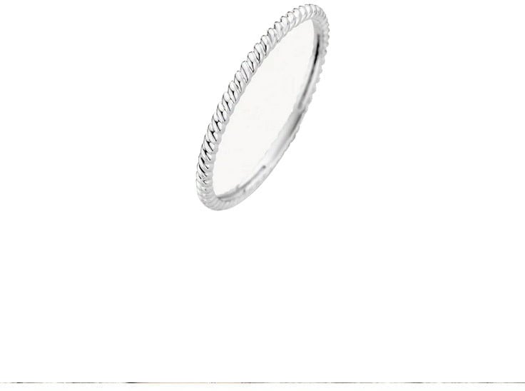 Blush Blush Ring 1196WGO/52 Witgoud Gedraaid 14k Maat 52 Divers