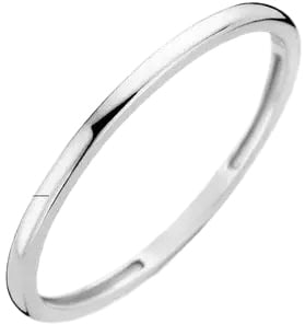Blush Blush Ring 1197WGO/52 14k Witgoud Glad 1,4mm Maat 52 Zilver