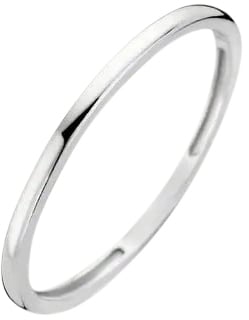 Blush Blush Ring 1197WGO/52 14k Witgoud Glad 1,4mm Maat 52 Zilver