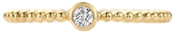 Blush Blush Ring 1216YZI/54 14k Geelgoud Bolletjes met Zirkonia Maat 54 Divers