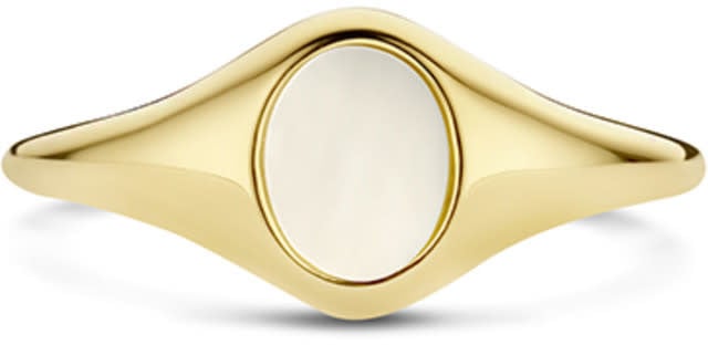 Blush Blush Ring 1219YMP/52 14k Geelgoud met Mother of Pearl Maat 52 Divers