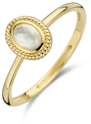 Blush Blush Ring 1239YMQ/54 14k Geelgoud Mother Of Pearl Maat 54 Goud
