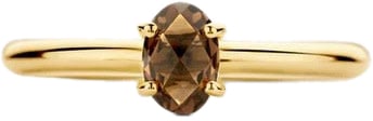 Blush Blush Ring 1242YSQ/56 14k Geelgoud met Smokey Quartz Maat 56 Divers