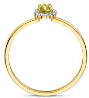 Blush Blush Ring 1258YGP/54 14k Geelgoud met Periodot Maat 54 Divers