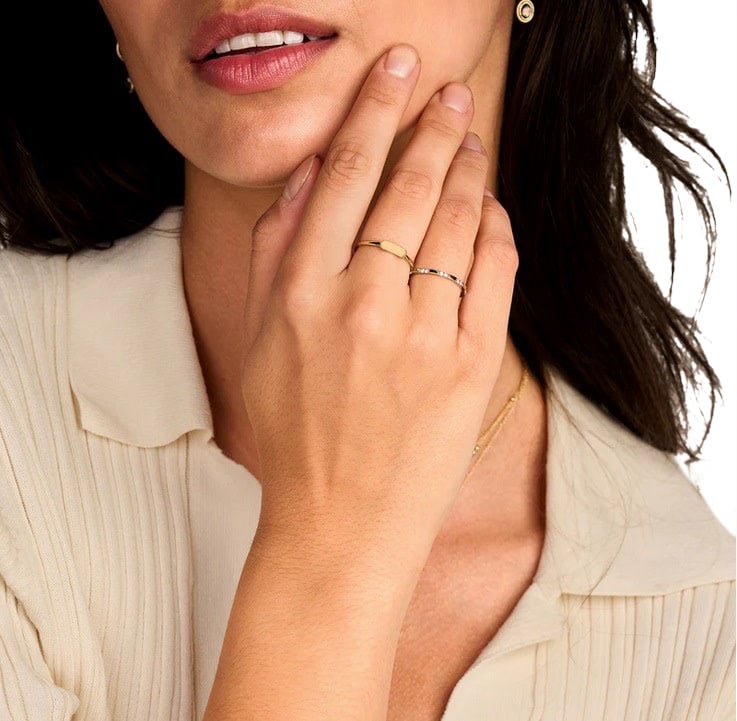 Blush Blush Ring 1260YZI/54 14k Geelgoud met Zirkonia Maat 54 Divers