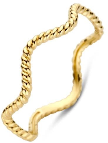 Blush Blush Ring 1263YGO/56 14k Geelgoud Wave Gedraaid Maat 56 Goud