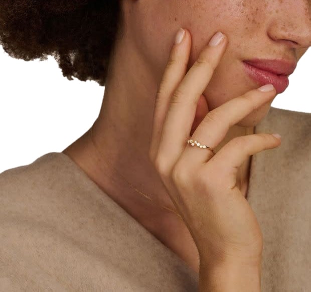 Blush Blush Ring 1267YZI/54 14k Geelgoud met Zirkonia Maat 54 Goud