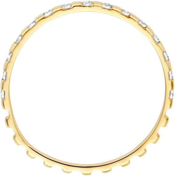 Blush Blush Ring 1268YZI/54 14k Geelgoud met Zirkonia Maat 54 Goud