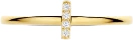 Blush Ring 1270YZI/54 14k Geelgoud met Zirkonia Maat 54 Goud