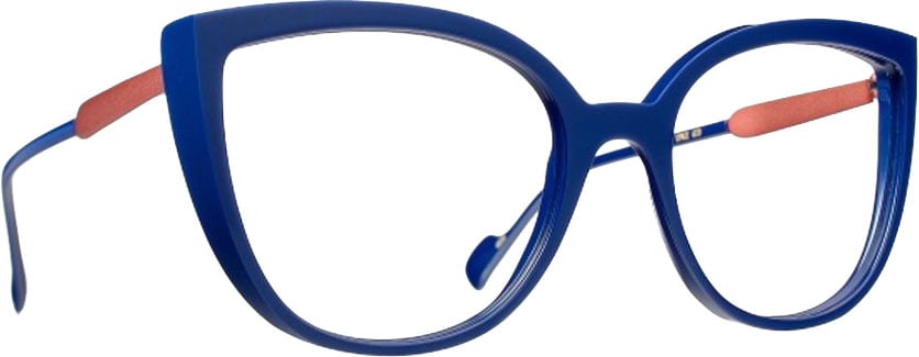 Blush Epice Acetate Rounded Butterfly Sunglasses Blauw