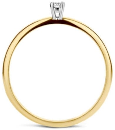 Blush Blush Ring 1601BDI/54 14k Geelgoud 0,06crt G SI Briljant geslepen Diamant Maat 54 Goud