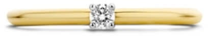 Blush Blush Ring 1601BDI/54 14k Geelgoud 0,06crt G SI Briljant geslepen Diamant Maat 54 Goud
