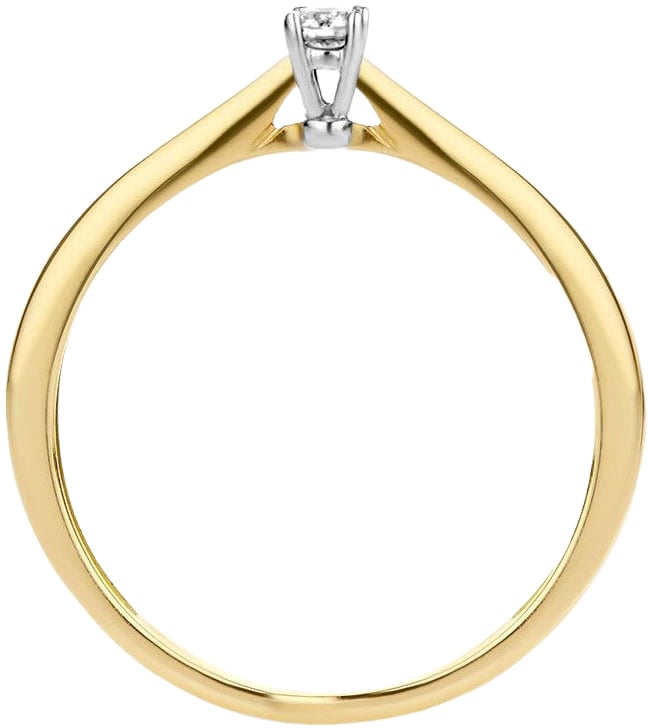 Blush Blush Ring 1621BDI/54 14k Geelgoud met 0.06ct Diamant Maat 54 Goud