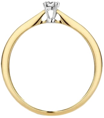 Blush 1622BDI/54 Ring 14 krt geelgoud met Diamant maat 54 Divers