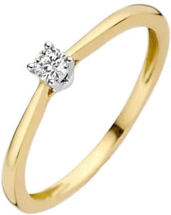 Blush 1622BDI/54 Ring 14 krt geelgoud met Diamant maat 54 Divers