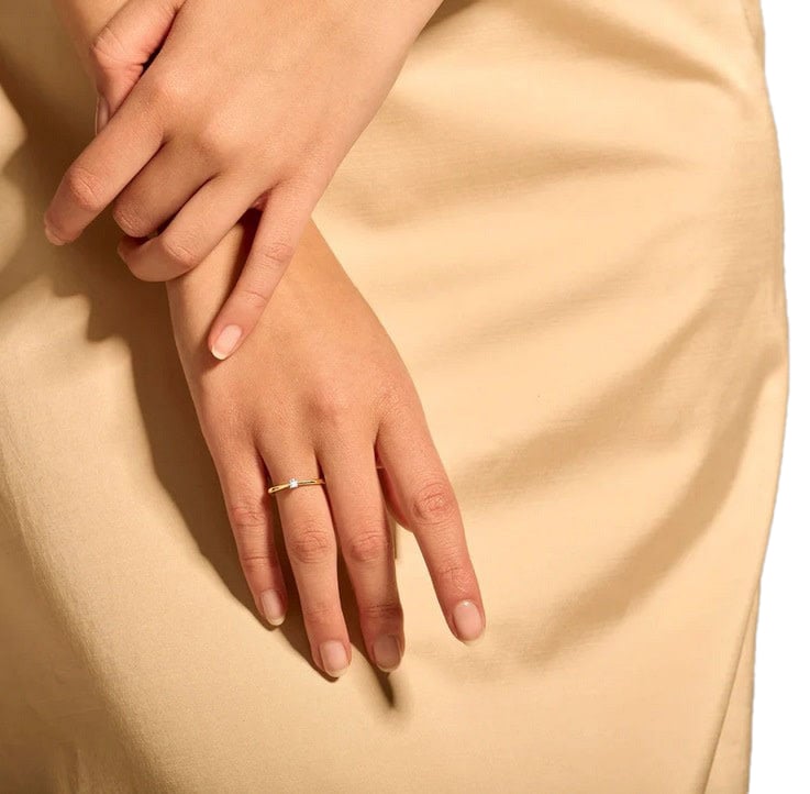 Blush 1622BDI/54 Ring 14 krt geelgoud met Diamant maat 54 Divers