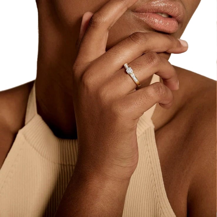 Blush Blush Ring 1624BDI/56 14k Geelgoud 0,25crt G SI Briljant geslepen Diamant Maat 56 Divers