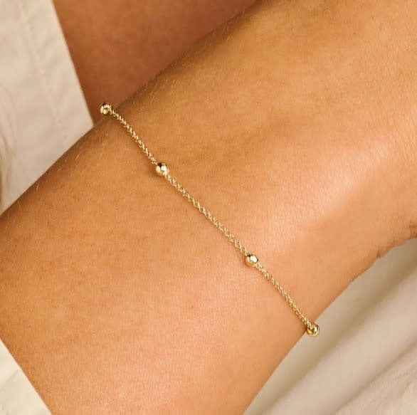 Blush Armband 2224YGO 14k Geelgoud met bolletjes 18,5cm Goud