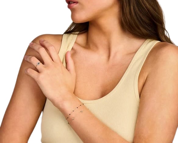Blush Armband 2226YRB 14K Geelgoud met Blauw Resin 16,5 - 18,5cm Goud