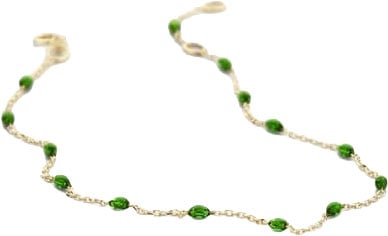 Blush Armband 2226YRG 14K Geelgoud met Groene Resin 16,5 - 18,5cm Goud