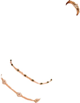 Blush Armband 2226YRG 14K Geelgoud met Groene Resin 16,5 - 18,5cm Goud