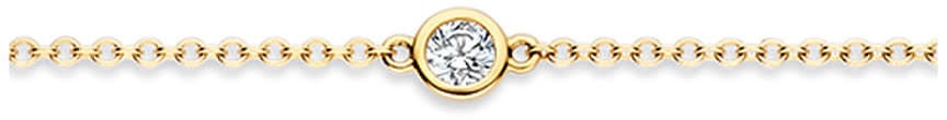 Blush Blush Armband 2237YZI/18.5cm 14k Geelgoud Met Zirkonia 18.5cm Divers