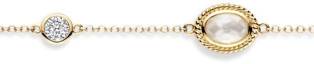Blush Blush Armband 2252YMQ 14k Geelgoud met Zirkonia 16.5 - 18cm Divers