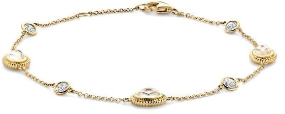Blush Blush Armband 2252YMQ 14k Geelgoud met Zirkonia 16.5 - 18cm Divers