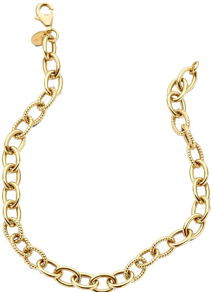 Blush Blush Armband 2255YGO 14k Geelgoud Schakel 18cm Divers