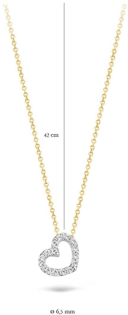 Blush 3072BZI Ketting 14 krt geelgoud met zirkonia Divers