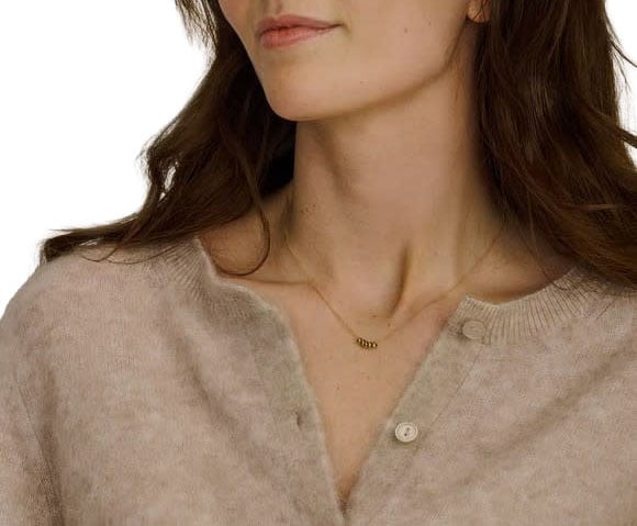 Blush Collier met Hanger 3087YGO 14k Geelgoud met ronde Hangertjes 3,75mm x 42cm Goud