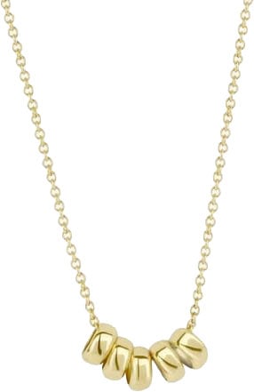 Blush Collier met Hanger 3087YGO 14k Geelgoud met ronde Hangertjes 3,75mm x 42cm Goud