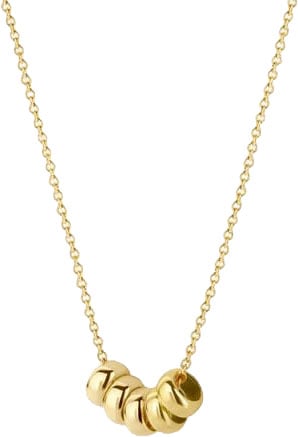 Blush Collier met Hanger 3087YGO 14k Geelgoud met ronde Hangertjes 3,75mm x 42cm Goud