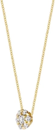 Blush Collier met Hanger 3097YZI 14k Geelgoud met Briljant geslepen Zirkonia 42cm Goud